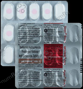 Metride DS 2/1000mg Tablet PR 15s