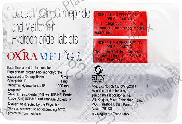 Oxramet G 5/1/1000mg Tablet 7s