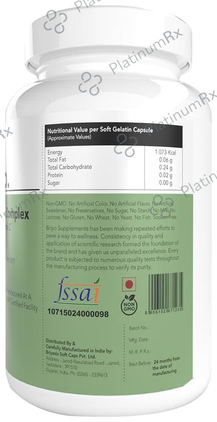 Briyo Vitamin B-Complex with Folic Acid & Vitamin C Softgel Capsule