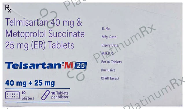 Telsartan M 40/25mg Tablet 10s