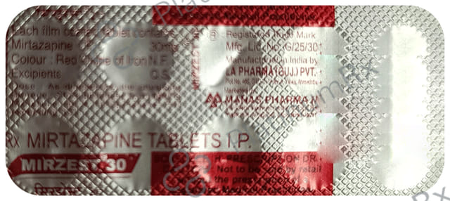 Mirzest 30mg Tablet