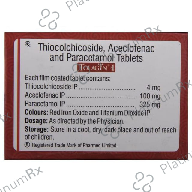 Tolagin 4 100/325/4mg Tablet 10s