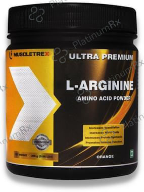 Muscletrex Ultra Premium L-Arginine Amino Acid Powder Orange 0.66lb