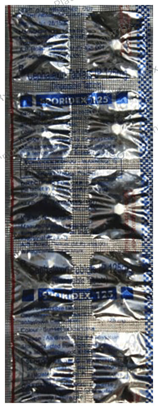 Sporidex 125mg Tablet DT 10s