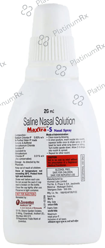 Maxtra S 0.65% Nasal Solution 20ml