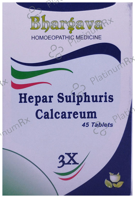 Bhargava Hepar Sulphuris Calcareum 3X Tablet