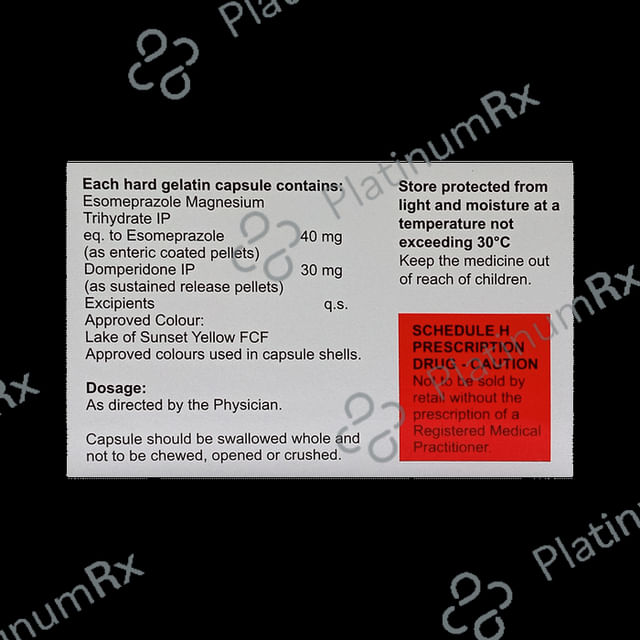 Esolembic D 30/40mg Capsule SR 15s