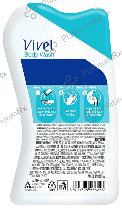 Vivel Mint + Cucumber Body Wash 100 ml