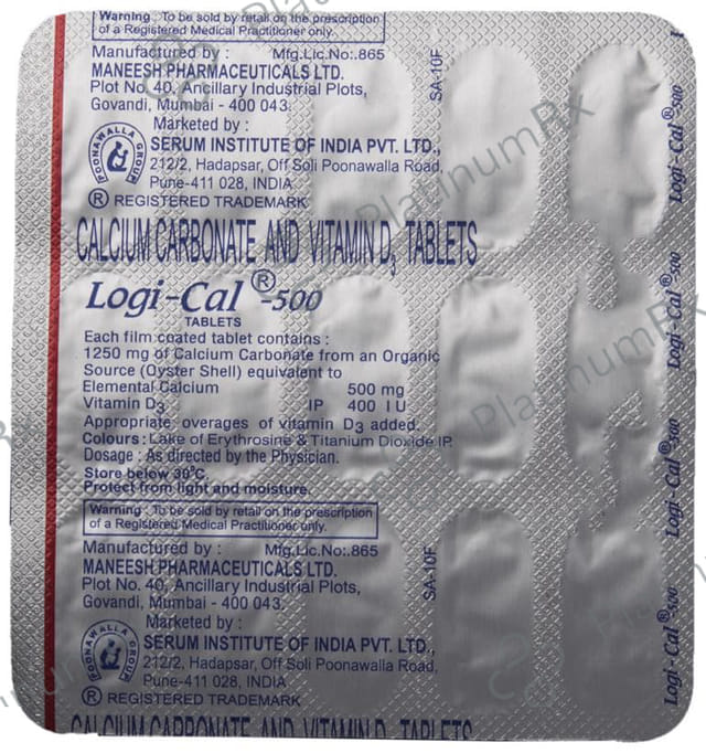 Logi Cal 500mg Tablet 15s