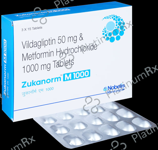 Zukanorm M 1000/50mg Tablet 15s