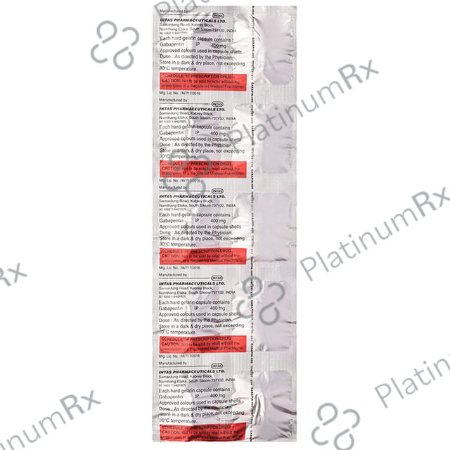 Gabapin 400mg Capsule 10s
