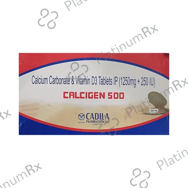 Calcigen 500 mg Tablet