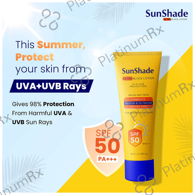 Leeford Sunshade Ultra Block Sunscreen SPF 50 PA+++ Lotion 50ml