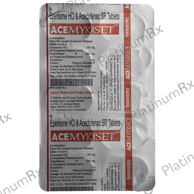 Acemyoset Tablet SR