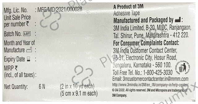 3M 1530-2 Micropore Surgical Tape 5cm x 9.14m 5cm