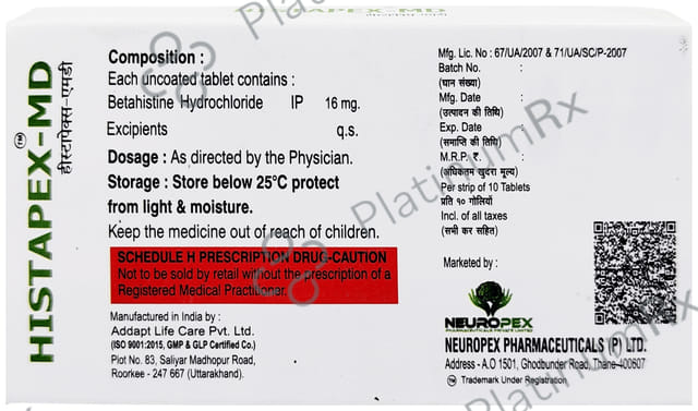 Histapex-MD Tablet