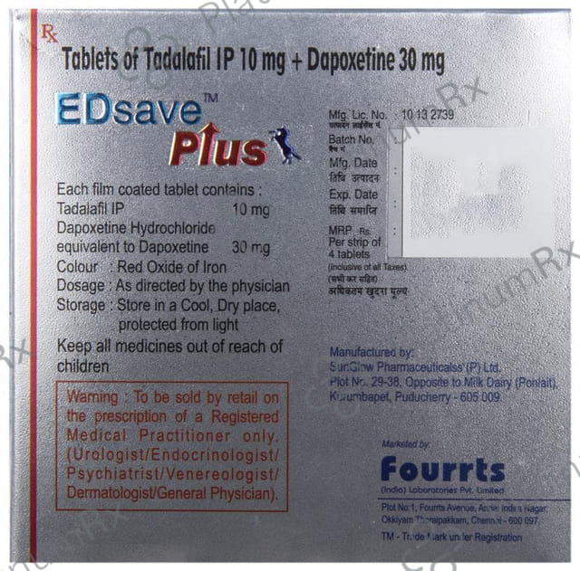 ED Save Plus 30/10mg Tablet 4s
