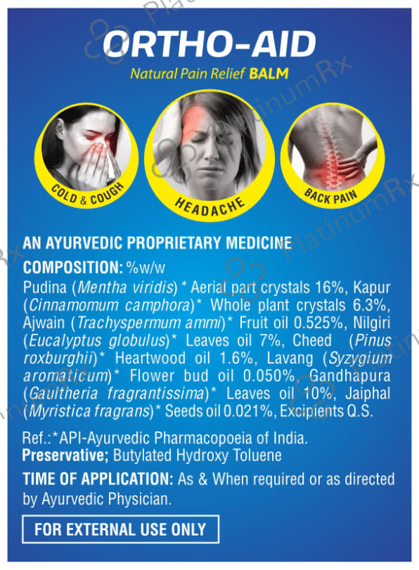 Ortho-Aid Natural Pain Relief Balm
