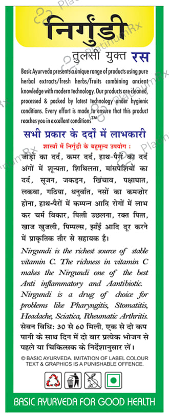 Basic Ayurveda Nirgundi Ras