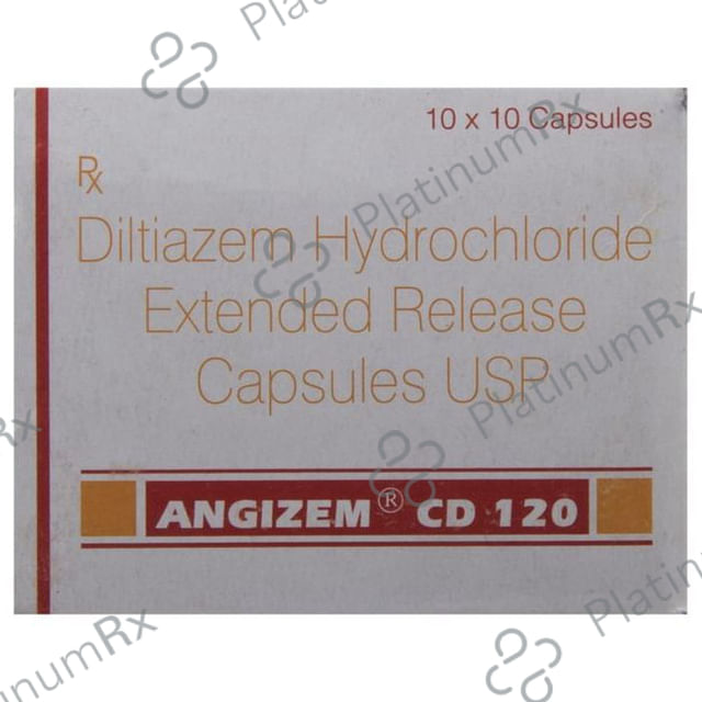 Angizem CD 120mg Capsule 10s