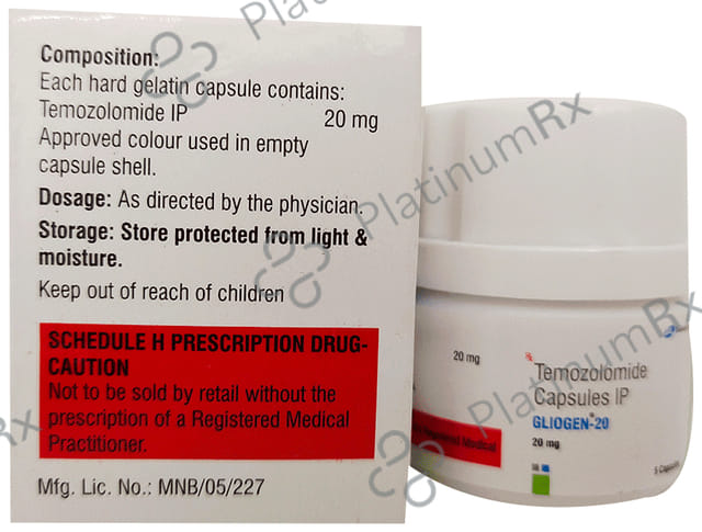 Gliogen 20mg Capsule 5s