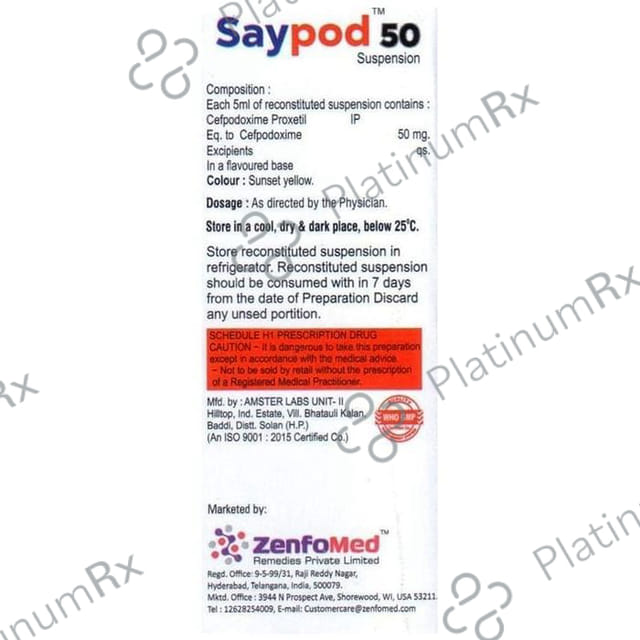 Saypod 50 Oral Suspension