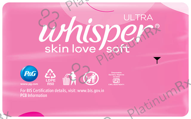Whisper Ultra Soft Sanitary Pads XL 50 pads