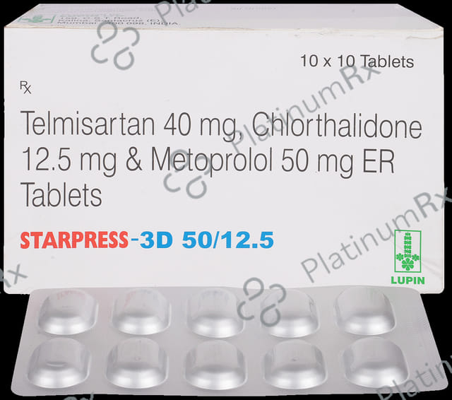 Starpress 3D 12.5/50/40mg Tablet 10s