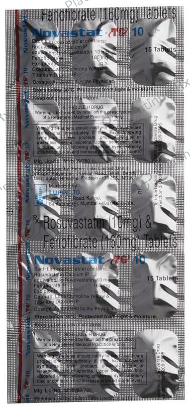 Novastat TG 10 160/10mg Tablet 15s