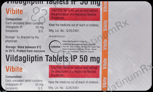 Vibite 50mg Tablet 15s