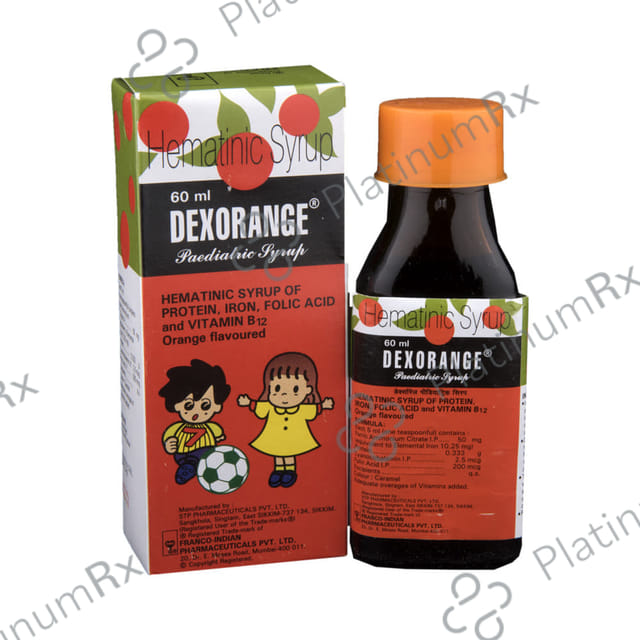Dexorange Paediatric Orange Syrup 60ml