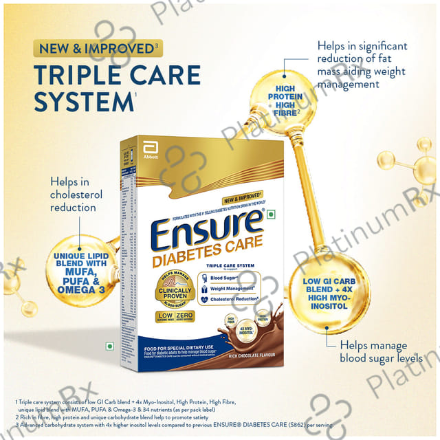 Ensure Diabetes Care Chocolate Flavour Powder 200gm