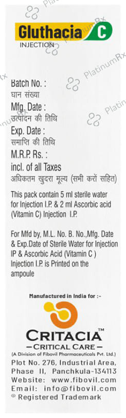 Gluthacia C 1mg Injection 1ml