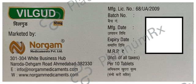 Vilgud 50mg Tablet