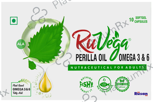 Ruvega Perilla Oil Omega 3 Soft Gel Capsules 10s