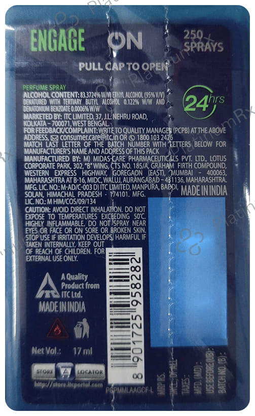 Engage On Man Pocket Perfume Spray Citrus Fresh