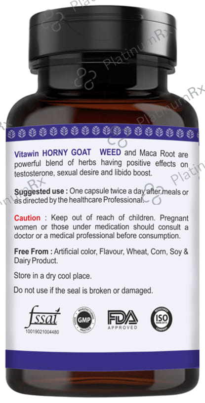 Vitawin Horny Goat Weed Vegetarian Capsule