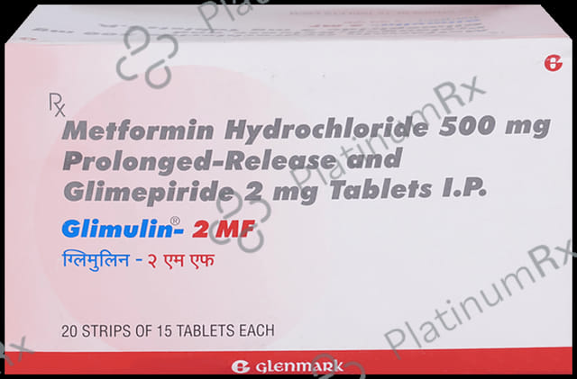 Glimulin 2/500mg MF Tablet PR 15s
