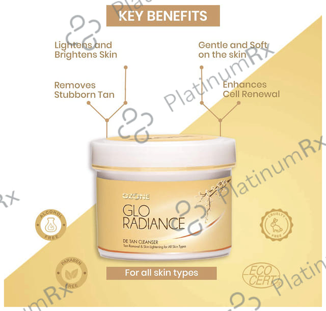 Ozone Glo Radiance De Tan Cleanser 250 gm