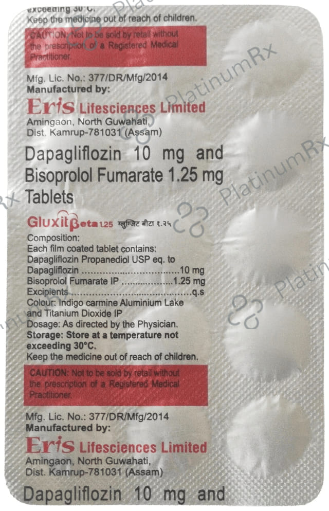 Gluxit Beta 2.5/10mg Tablet 15s