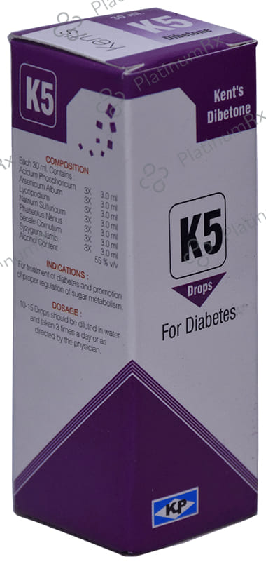 Kent's K5 Diabetes Oral Drops