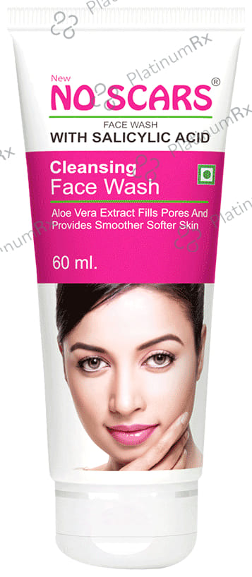 NO Scars with Salicylic Acid Cleansing Face Wash ( 60ml) 1 Tube