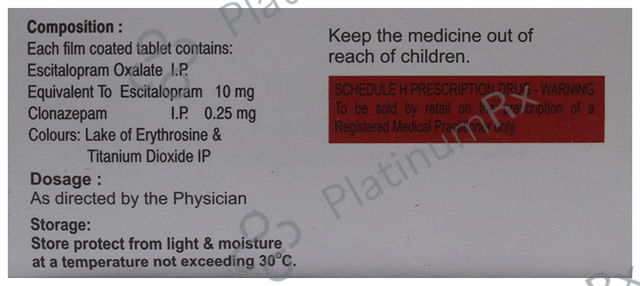 Liftopram LS 10/0.25mg Tablet 10s