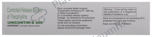 Unicontin E 600 Tablet CR 10s