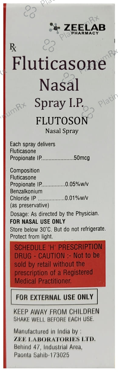 Flutoson 50mcg Nasal Spray 12ml
