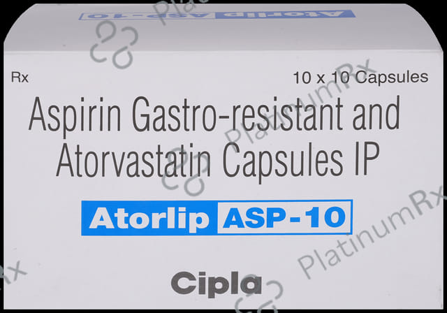Atorlip ASP 10/75mg Capsule 10s