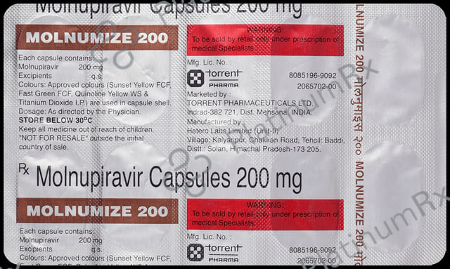 Molnumize 200mg Capsule