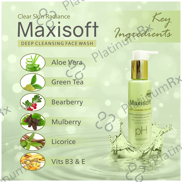 Maxisoft Deep Cleansing Face Wash (100 ml Each) 1 Bottle