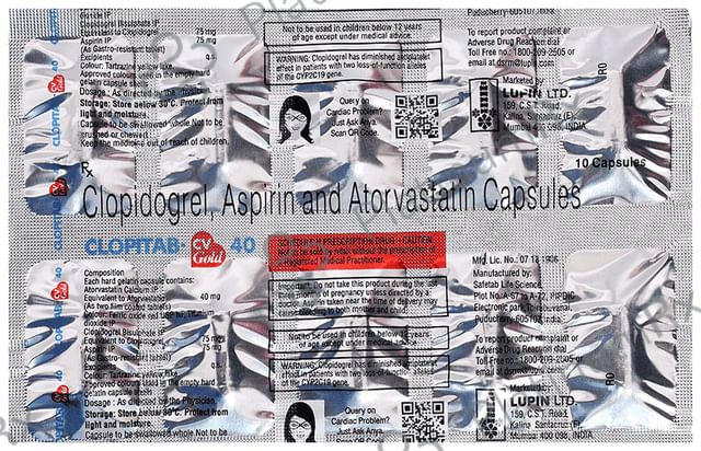 Clopitab CV Gold 40/75/75mg Capsule 10s