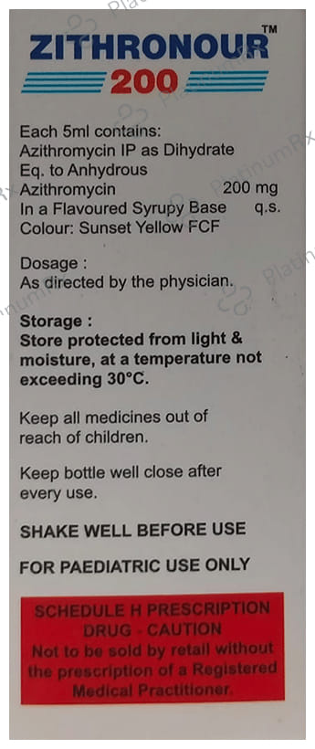 Zithronour 200mg Mango Flavour Oral Suspension 30ml
